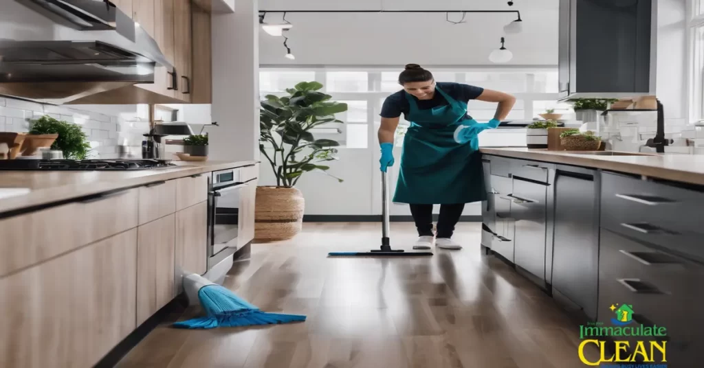 Woman Cleaning Kitchen - 1024x536