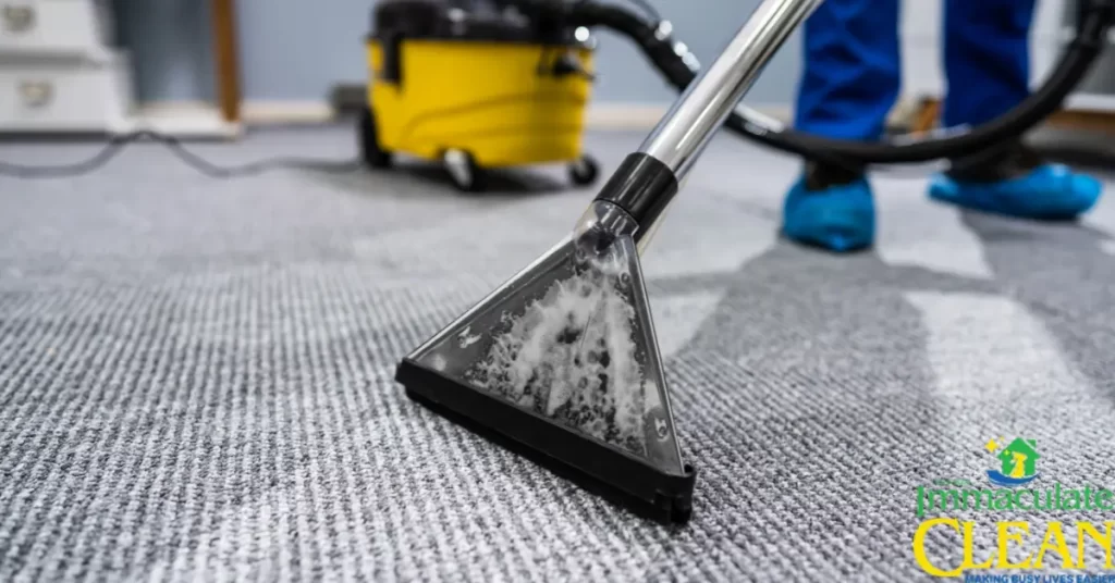 Carpet cleaning with professional equipment. | IC