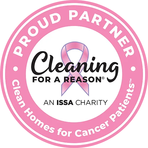 Cleaning for a reason proud partner badge