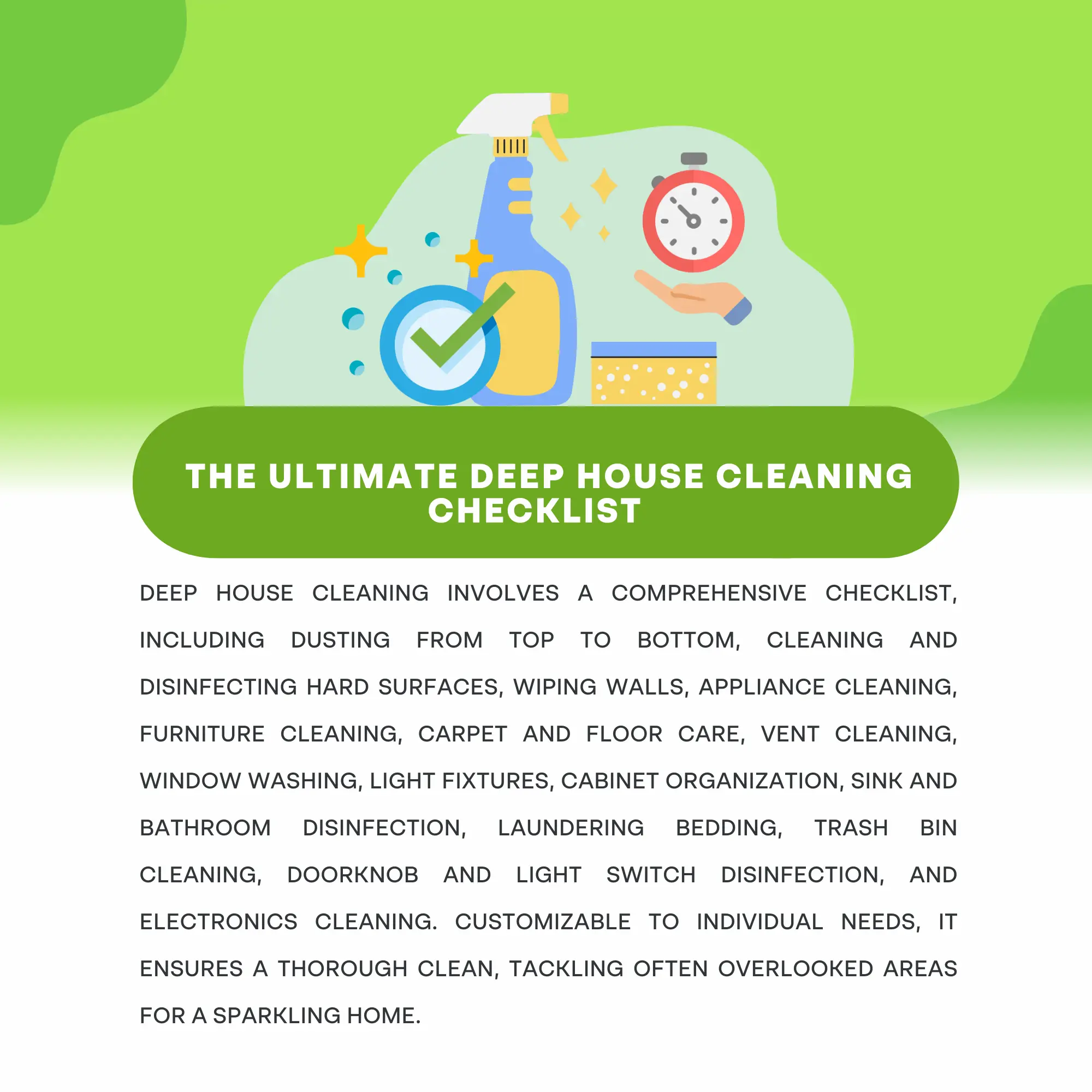 The Ultimate Deep House Cleaning Checklist