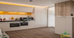 Clean Kitchen Lighted Room